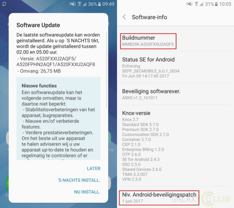 Samsung Galaxy A5 (2017) latest update brings June security patch