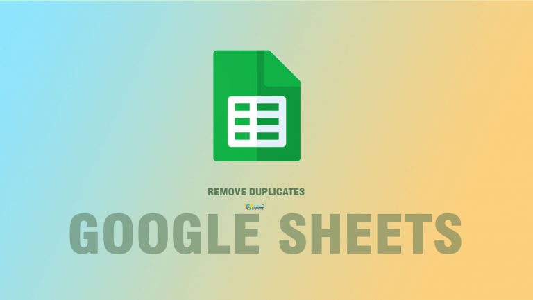 How to remove duplicates in Google Sheets